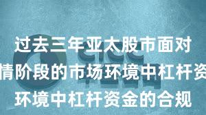 过去三年亚太股市面对结构性行情阶段的市场环境中杠杆资金的合规